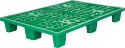 Паллет (поддон) пластиковый перфорированный вкладываемый на 9-х ножках, 1200x800х160 мм, серый [1200800160-02]